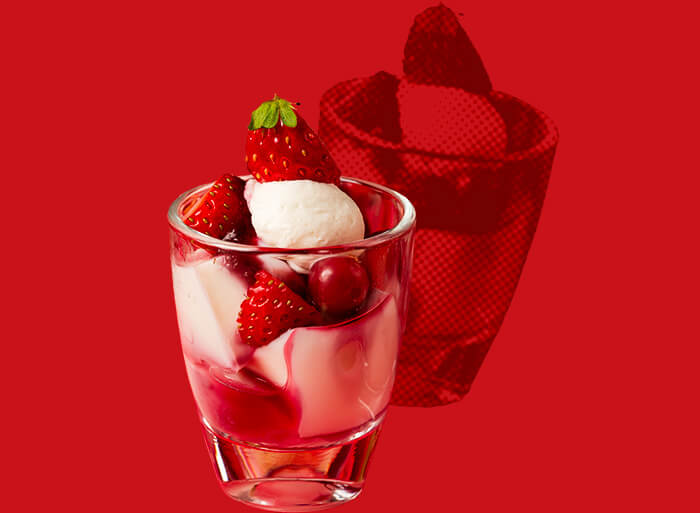 いちごのパフェ